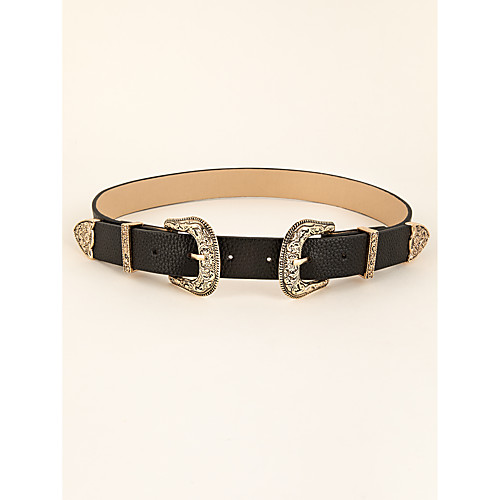 

Women's Waist Belt Casual Daily Sports Dress Black Belt Solid Colored / Winter / Spring / Summer
