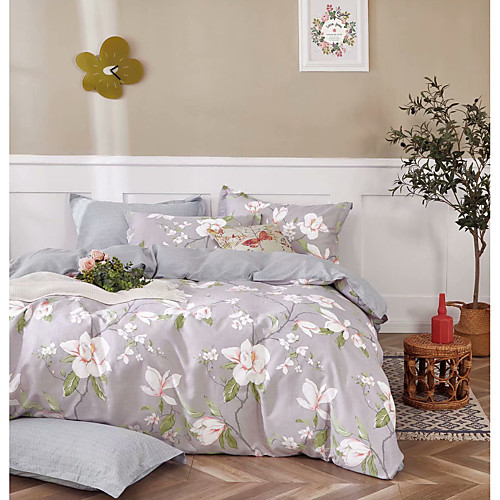 

3-Piece Duvet Cover Set Hotel Bedding Sets Comforter Cover with Soft Lightweight Microfiber Include 1 Duvet Cover 2 Pillowcases for Double/Queen/King(1 Pillowcase for Twin/Single)