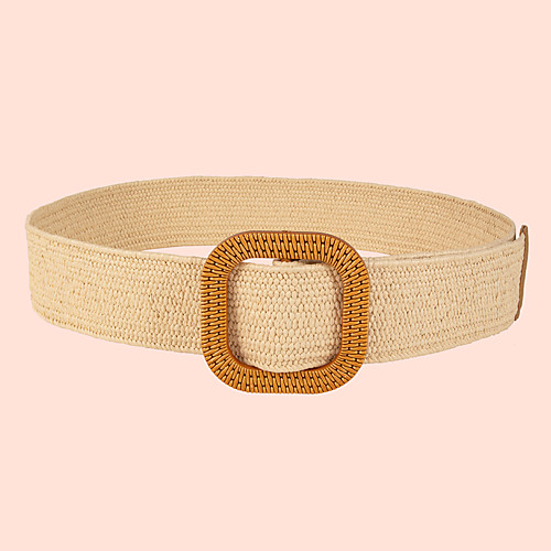 

Women's Waist Belt Tea Party Festival Khaki Belt Solid Color / Alloy