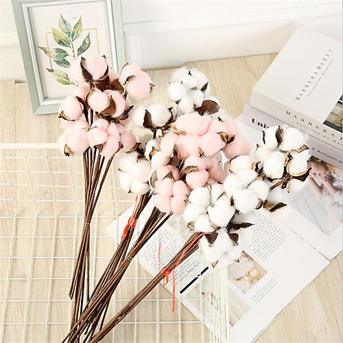 

43cm Garden Style Imitation Plant Cotton Bouquet 10 Home Decoration