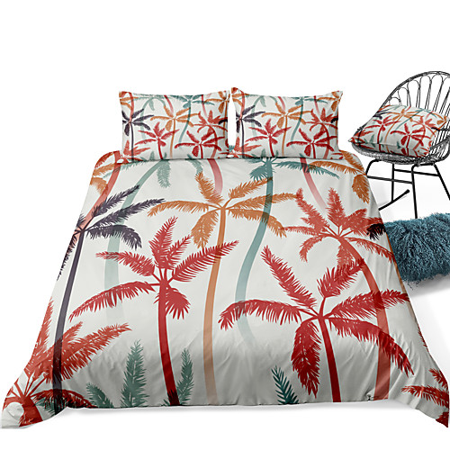 

Duvet Cover Sets 3 Piece Rayon / Polyester 3D Rainbow Reactive Print Bohemian Style