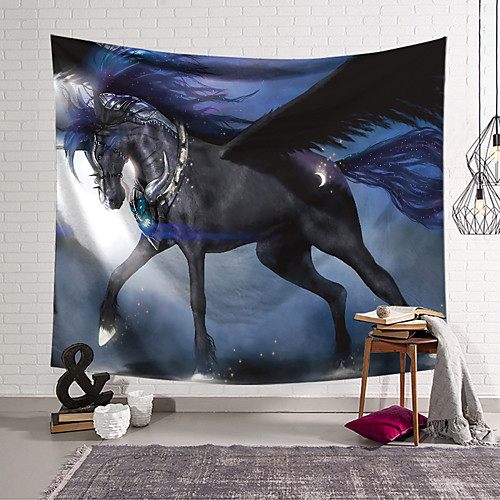 

Unicorn Wall Tapestry Art Decor Blanket Curtain Hanging Home Bedroom Living Room Decoration Polyester