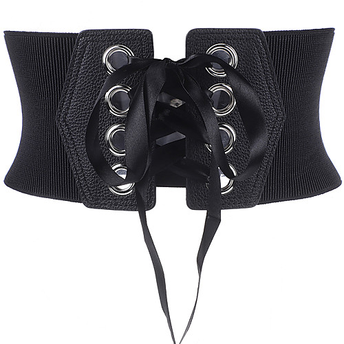 

Women's Skinny Belt leatherette Belt Solid Colored / Party