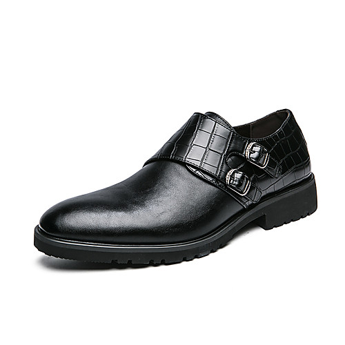 

Men's Loafers & Slip-Ons Penny Loafers Business Vintage Daily Walking Shoes PU Non-slipping Blue Black Brown Spring Summer