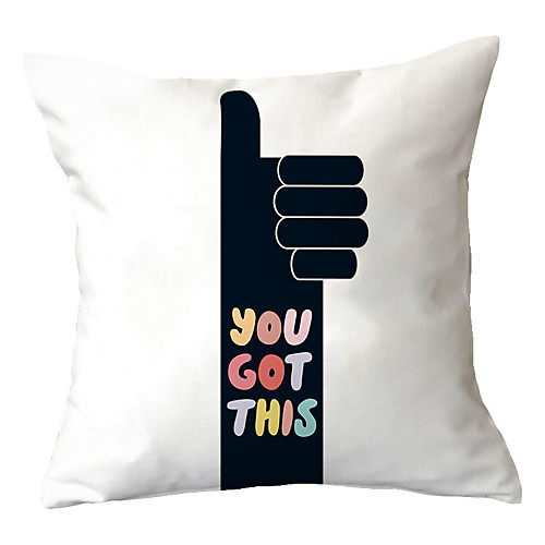 

Slogan Double Side Cushion Cover 1PC Soft Decorative Square Throw Pillow Cover Cushion Case Pillowcase for Bedroom Livingroom Superior Quality Machine Washable Outdoor Cushion for Sofa Couch Bed Chair