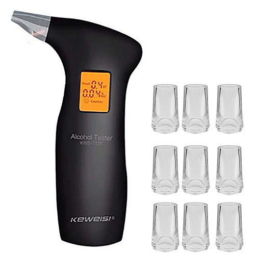 

Driver Alcohol Tester Driving Blow Type Detector Special Inspection Alarm LCD Exhaler Artifact