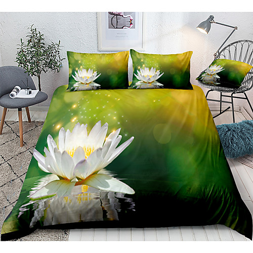 

Duvet Cover Sets 3 Piece Rayon / Polyester 3D Rainbow Reactive Print Bohemian Style