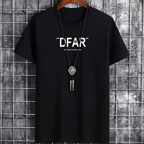 

Men's Unisex Tee T shirt Hot Stamping Graphic Prints Letter Plus Size Zero two Print Short Sleeve Casual Tops Cotton Basic Designer Big and Tall White Black Gray