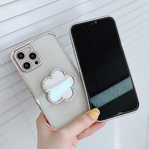

Phone Case For Apple Back Cover iPhone 12 Pro Max 11 X XR XS Max Shockproof Dustproof with Stand Transparent TPU