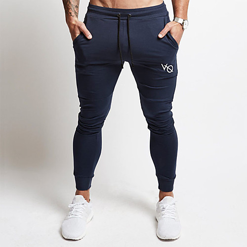 

Men's Athleisure Sports Outdoor Sports Casual Sports Pants Sweatpants Pants Letter Full Length Print Red Black Khaki Navy Blue Gray