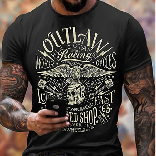 

Men's Unisex Tee T shirt Shirt Hot Stamping Graphic Prints Letter Plus Size Zero two Print Short Sleeve Casual Tops Cotton Basic Designer Big and Tall Black