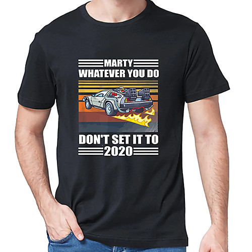 

Men's Unisex Tee T shirt Hot Stamping Graphic Prints Car Letter Plus Size Print Short Sleeve Casual Tops Cotton Basic Designer Big and Tall Black Light gray