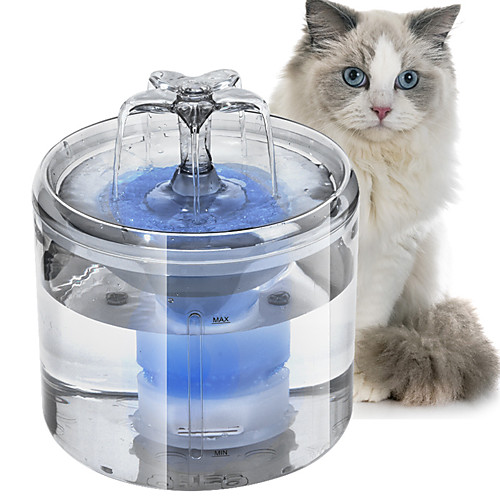 

Dog Cat Automatic Drinking Bowl 2.6 L ABSPC Electronic / Electric Automatic Intelligent Transparent Bowls & Feeding