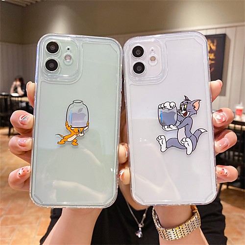 

Phone Case For Apple Back Cover iPhone 12 Pro Max 11 SE 2020 X XR XS Max 8 7 Shockproof Dustproof Geometric Pattern Flower TPU