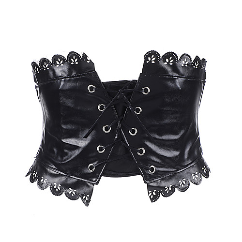 

Women's Skinny Belt leatherette Belt Solid Colored / Party