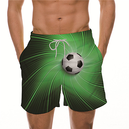 

Men's Designer Casual / Sporty Big and Tall Quick Dry Breathable Soft Holiday Beach Swimming Pool Shorts Bermuda shorts Swim Trucks Pants Graphic Prints Football Short Drawstring Elastic Drawstring