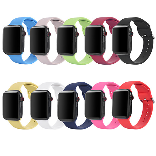 

Smart Watch Band for Apple iWatch 1 pcs Sport Band Modern Buckle Silicone Replacement Wrist Strap for Apple Watch Series SE / 6/5/4/3/2/1