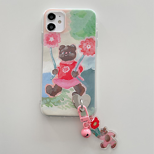 

Phone Case For Apple Back Cover iPhone 12 Pro Max 11 SE 2020 X XR XS Max 8 7 Shockproof Dustproof Cartoon Animal TPU