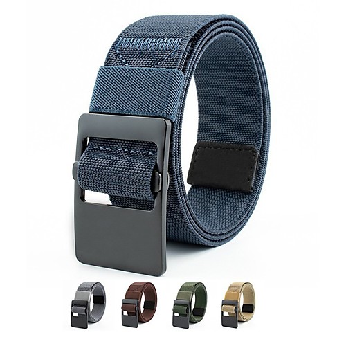

Men's Wide Belt 100g / m2 Polyester Knit Stretch Belt Solid Colored