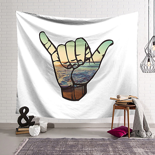 

Ocean Landscape Wall Tapestry Art Decor Blanket Curtain Hanging Home Bedroom Living Room Decoration Polyester