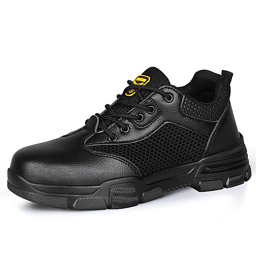 

Safety Work Boots Steel Toe Cap Trainers For Mens Sporty Office & Career PU Water Proof Non-slipping Booties Ankle Boots Summer Fall Spring