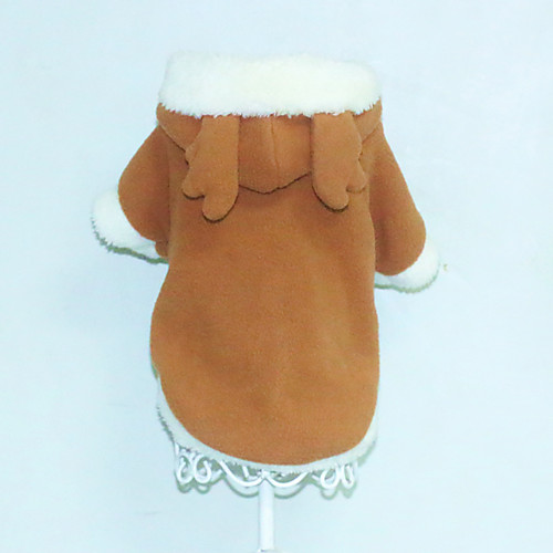 

Dog Costume Jumpsuit Elk Leisure For Indoor and Outdoor Use Dailywear Casual / Daily Winter Dog Clothes Puppy Clothes Dog Outfits Warm Brown Costume for Girl and Boy Dog Fleece XS S M L XL