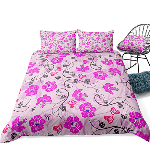 

Duvet Cover Sets 3 Piece Rayon / Polyester 3D Rainbow Reactive Print Bohemian Style