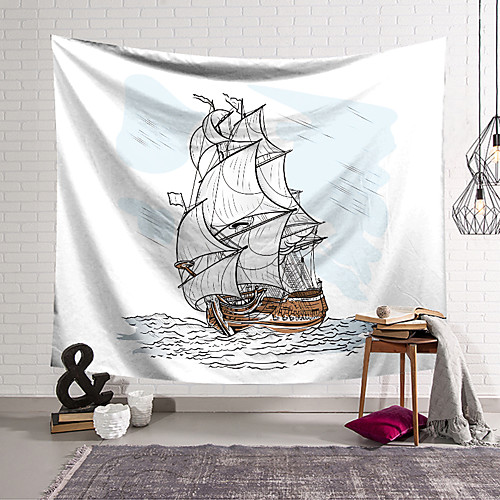 

Ocean Wall Tapestry Art Decor Blanket Curtain Hanging Home Bedroom Living Room Decoration Polyester