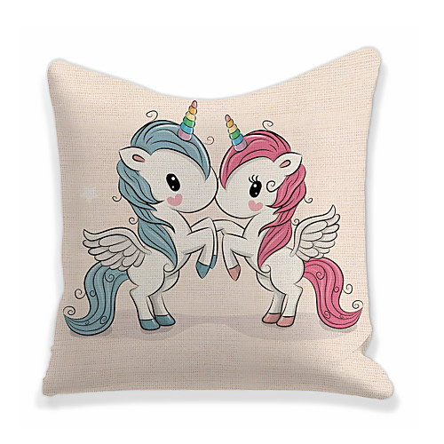 

Unicorn Double Side Cushion Cover 1PC Soft Decorative Square Throw Pillow Cover Cushion Case Pillowcase for Bedroom Livingroom Superior Quality Machine Washable Outdoor Cushion for Sofa Couch Bed Chair