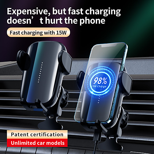 

Phone Holder Stand Mount Car Air Vent Outlet Grille Car Holder Phone Charging Stand Buckle Type Adjustable Polycarbonate ABS Phone Accessory iPhone 12 11 Pro Xs Xs Max Xr X 8 Samsung Glaxy S21 S20