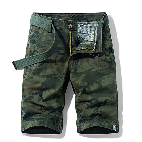 

Men's Chino Cargo Shorts Casual Daily Shorts Tactical Cargo Pants Camouflage Short Pocket ArmyGreen Khaki Dark Gray Dark Blue