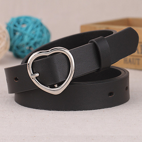 

Women's Waist Belt leatherette Belt Solid Colored