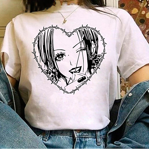 

Inspired by NANA Cosplay Anime Cartoon Polyester / Cotton Blend Print Harajuku Graphic Kawaii T-shirt For Women's / Men's