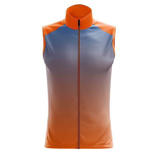 

21Grams Women's Sleeveless Cycling Jersey Summer Spandex Polyester SilverOrange Gradient Bike Jersey Top Mountain Bike MTB Road Bike Cycling Breathable Back Pocket Sports Clothing Apparel / Stretchy