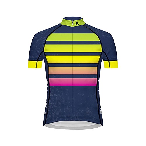 

21Grams Women's Short Sleeve Cycling Jersey Summer Spandex Yellow Bike Top Mountain Bike MTB Road Bike Cycling Quick Dry Sports Clothing Apparel / Athleisure