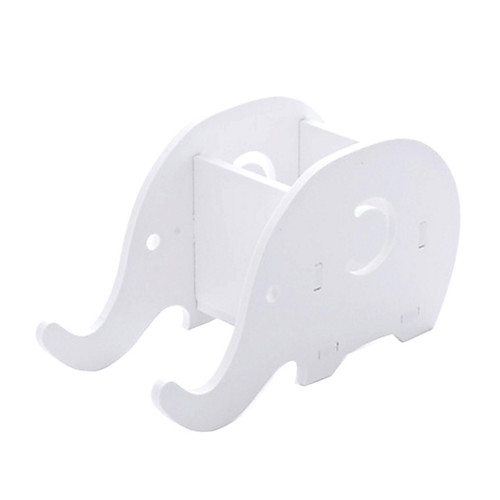 

Home Office Desktop Elephant Wood Box Sundries Organizer Stationery Pencil Holder Phone Holder Pen Bracket Stand Storage Rack