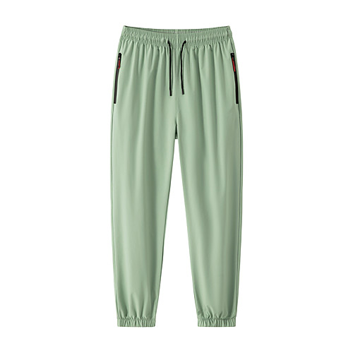 

Men's Sporty Chic & Modern Cycling Quick Dry Moisture Wicking Lightweight Breathable Soft Outdoor Sports Casual Sports Active Chinos Pants Simple Solid Color Ankle-Length Classic Drawstring Pocket