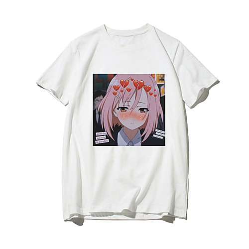 

Inspired by Darling in the Franxx Zero Two Anime Cartoon Polyester / Cotton Blend Print Harajuku Graphic Kawaii T-shirt For Women's / Men's