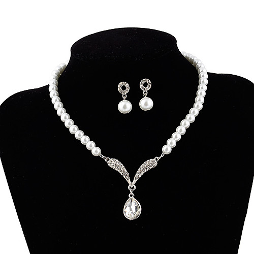 

pearl jewelry set bride jewelry pearl set necklace wedding bridal jewelry set