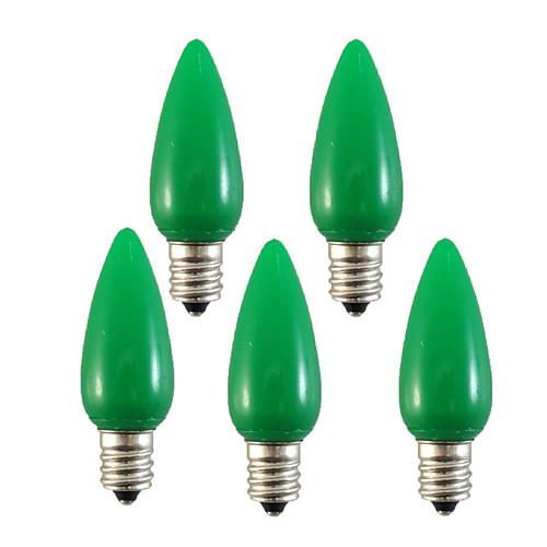 

LED Candle Lights 5pcs 0.5 W 30 lm E12 6 LED Beads Dip LED Decorative Blue Yellow Green 180-260 12 V