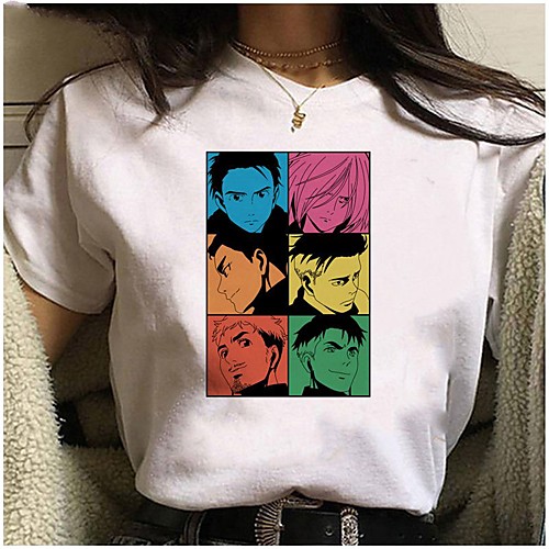 

Inspired by Yuri on Ice Cosplay Anime Cartoon Polyester / Cotton Blend Print Harajuku Graphic Kawaii T-shirt For Women's / Men's
