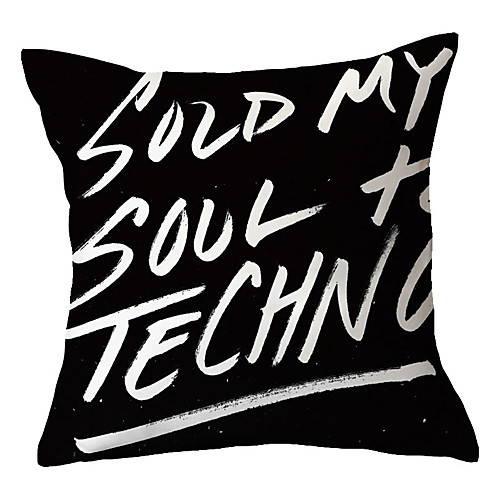 

Letter Character Double Side Cushion Cover 1PC Soft Decorative Square Throw Pillow Cover Cushion Case Pillowcase for Sofa Bedroom Livingroom Outdoor Superior Quality Machine Washable Outdoor Cushion for Sofa Couch Bed Chair