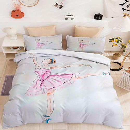 

3-Piece Duvet Cover Set Hotel Bedding Sets Comforter Cover with Soft Lightweight Microfiber Include 1 Duvet Cover 2 Pillowcases for Double/Queen/King(1 Pillowcase for Twin/Single)