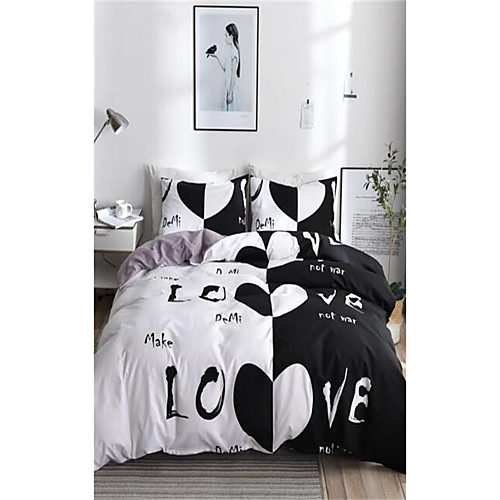 

3-Piece Duvet Cover Set Hotel Bedding Sets Comforter Cover with Soft Lightweight Microfiber Include 1 Duvet Cover 2 Pillowcases for Double/Queen/King(1 Pillowcase for Twin/Single)