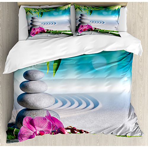 

3-Piece Duvet Cover Set Hotel Bedding Sets Comforter Cover with Soft Lightweight Microfiber Include 1 Duvet Cover 2 Pillowcases for Double/Queen/King(1 Pillowcase for Twin/Single)