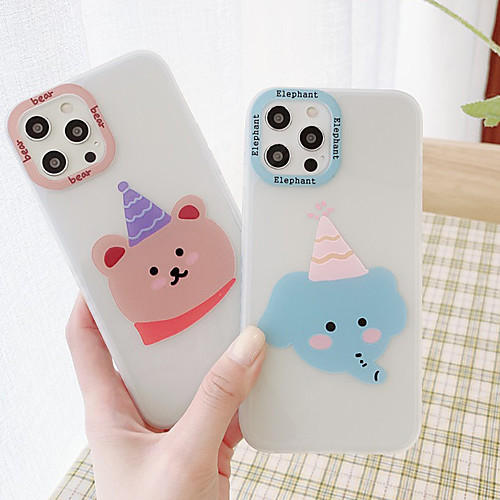 

Phone Case For Apple Back Cover iPhone 12 Pro Max 11 SE 2020 X XR XS Max 8 7 Shockproof Dustproof Graphic Animal TPU