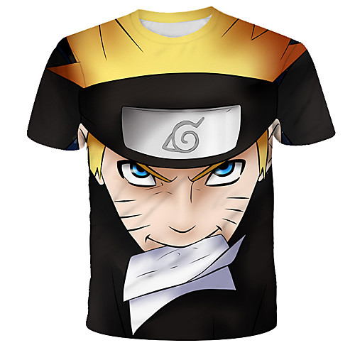 

Inspired by Naruto Akatsuki Anime Cartoon Polyester / Cotton Blend 3D 3D Harajuku Graphic T-shirt For Women's / Men's