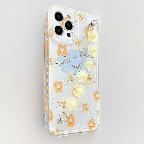 

Phone Case For Apple Back Cover iPhone 12 Pro Max 11 SE 2020 X XR XS Max 8 7 Shockproof Dustproof Flower TPU
