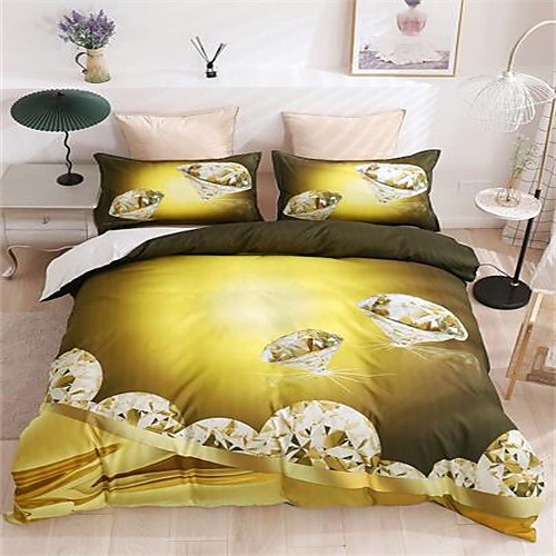 

3-Piece Duvet Cover Set Hotel Bedding Sets Comforter Cover with Soft Lightweight Microfiber Include 1 Duvet Cover 2 Pillowcases for Double/Queen/King(1 Pillowcase for Twin/Single)