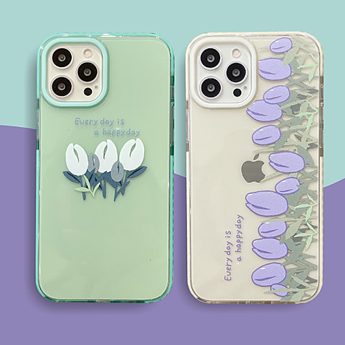 

Phone Case For Apple Back Cover iPhone 12 Pro Max 11 SE 2020 X XR XS Max 8 7 Shockproof Dustproof Flower TPU